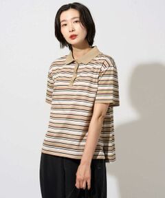 GEORGES RECH / ジョルジュ・レッシュ カットソー | マルチボーダーポロシャツ