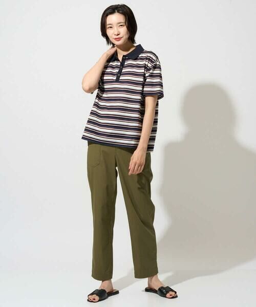 GEORGES RECH / ジョルジュ・レッシュ カットソー | マルチボーダーポロシャツ | 詳細1