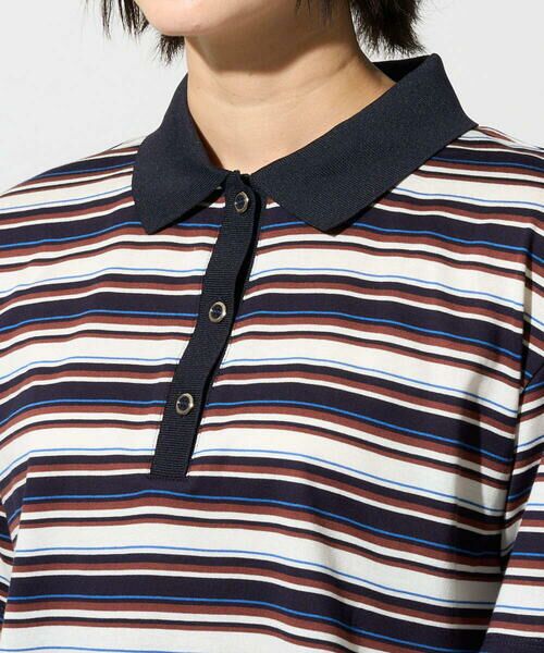 GEORGES RECH / ジョルジュ・レッシュ カットソー | マルチボーダーポロシャツ | 詳細10