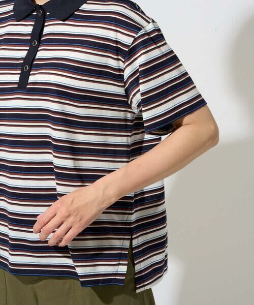GEORGES RECH / ジョルジュ・レッシュ カットソー | マルチボーダーポロシャツ | 詳細11