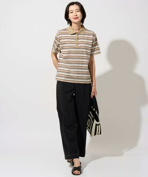 GEORGES RECH / ジョルジュ・レッシュ カットソー | マルチボーダーポロシャツ | 詳細4