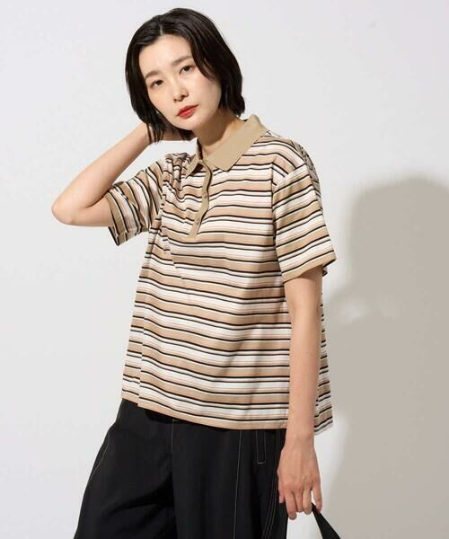 GEORGES RECH / ジョルジュ・レッシュ カットソー | マルチボーダーポロシャツ | 詳細5