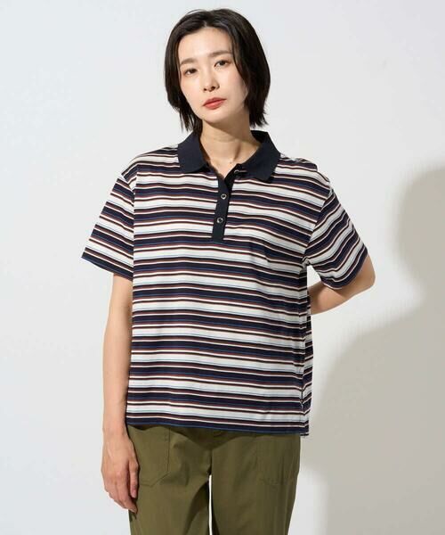 GEORGES RECH / ジョルジュ・レッシュ カットソー | マルチボーダーポロシャツ | 詳細6