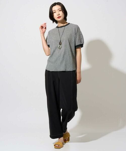 GEORGES RECH / ジョルジュ・レッシュ カットソー | ギンガムチェックジャージーカットソー | 詳細5