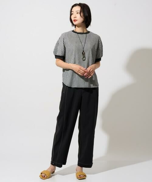 GEORGES RECH / ジョルジュ・レッシュ カットソー | ギンガムチェックジャージーカットソー | 詳細6