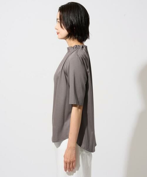 GEORGES RECH / ジョルジュ・レッシュ カットソー | タックフリルボトルネック5分袖カットソー | 詳細11