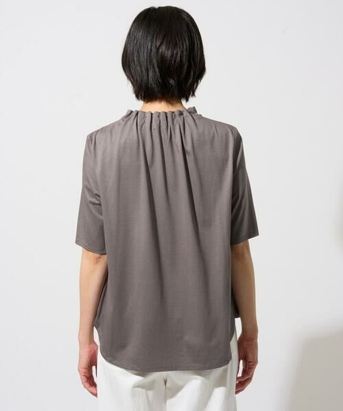 GEORGES RECH / ジョルジュ・レッシュ カットソー | タックフリルボトルネック5分袖カットソー | 詳細12