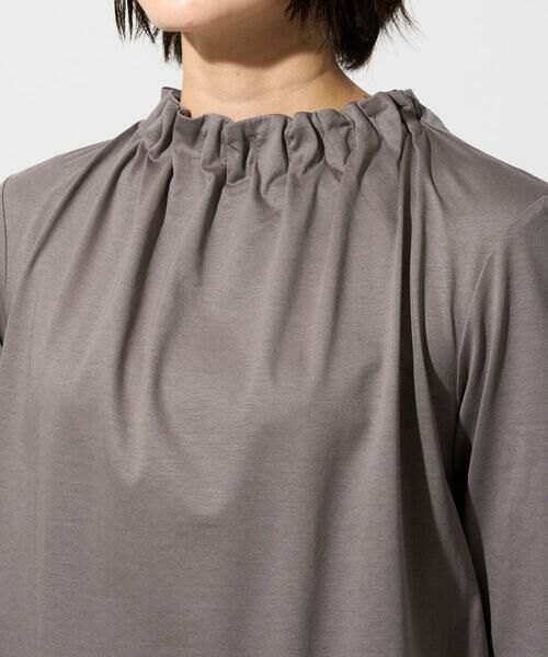 GEORGES RECH / ジョルジュ・レッシュ カットソー | タックフリルボトルネック5分袖カットソー | 詳細13