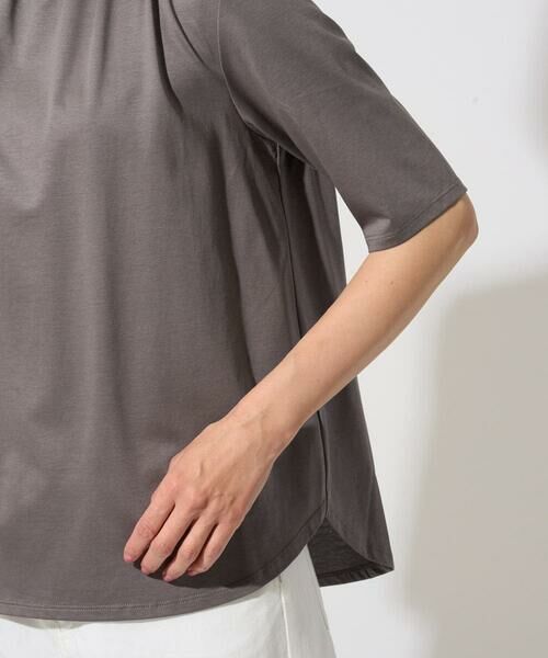 GEORGES RECH / ジョルジュ・レッシュ カットソー | タックフリルボトルネック5分袖カットソー | 詳細14