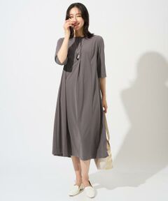 GEORGES RECH / ジョルジュ・レッシュ ロング・マキシ丈ワンピース | ドライタッチジャージーフレアワンピース