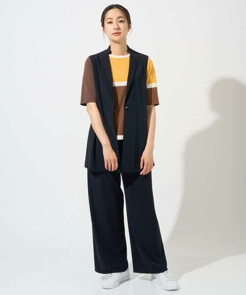 GEORGES RECH / ジョルジュ・レッシュ チノ・ワークパンツ | [セットアップ対応]ドライタッチジャージーワイドストレートパンツ | 詳細10