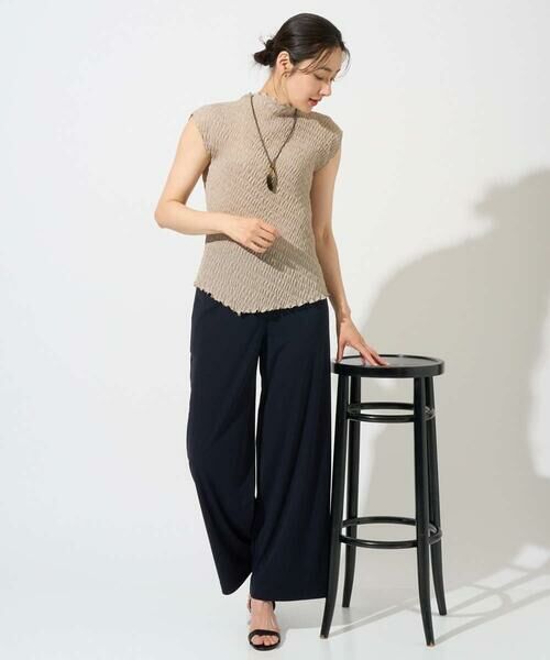 GEORGES RECH / ジョルジュ・レッシュ チノ・ワークパンツ | [セットアップ対応]ドライタッチジャージーワイドストレートパンツ | 詳細8