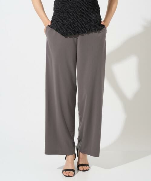 GEORGES RECH / ジョルジュ・レッシュ チノ・ワークパンツ | [セットアップ対応]ドライタッチジャージーワイドストレートパンツ（ベージュ）