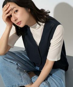 GEORGES RECH / ジョルジュ・レッシュ ベスト | [日本製]コットンレーヨンニットベスト