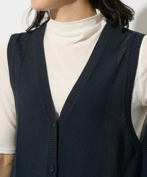 GEORGES RECH / ジョルジュ・レッシュ ベスト | [日本製]コットンレーヨンニットベスト | 詳細19