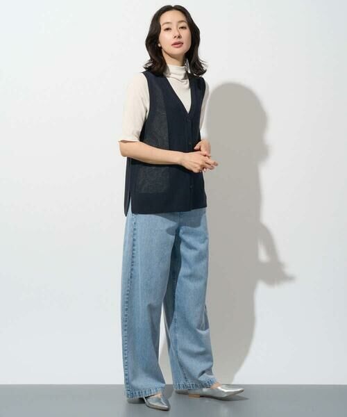 GEORGES RECH / ジョルジュ・レッシュ ベスト | [日本製]コットンレーヨンニットベスト | 詳細2