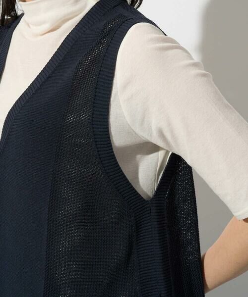 GEORGES RECH / ジョルジュ・レッシュ ベスト | [日本製]コットンレーヨンニットベスト | 詳細20