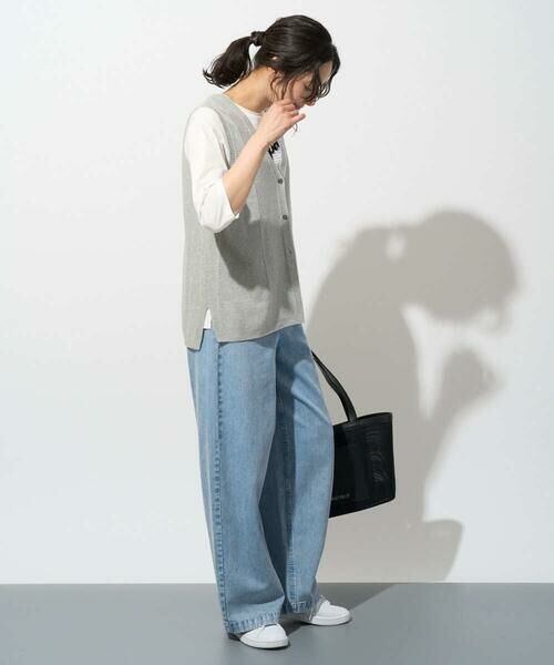 GEORGES RECH / ジョルジュ・レッシュ ベスト | [日本製]コットンレーヨンニットベスト | 詳細6