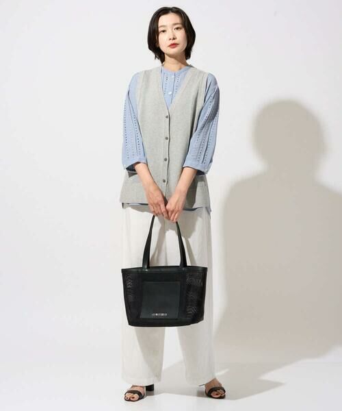 GEORGES RECH / ジョルジュ・レッシュ ベスト | [日本製]コットンレーヨンニットベスト | 詳細7