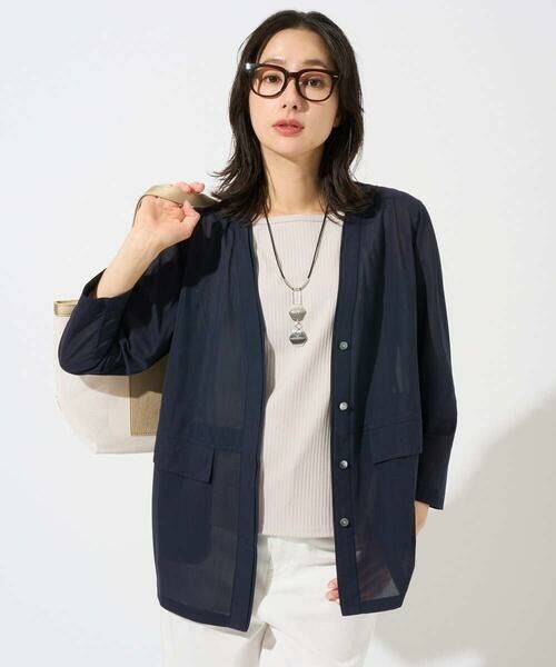 GEORGES RECH / ジョルジュ・レッシュ セットアップ | シアートリコットジャケット（ネイビー）