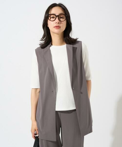 GEORGES RECH / ジョルジュ・レッシュ ベスト | [セットアップ対応]ドライタッチジャージージレ（ベージュ）