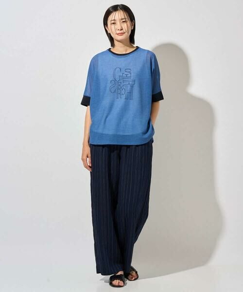 GEORGES RECH / ジョルジュ・レッシュ カットソー | シアーポンチョロゴカットソー | 詳細4