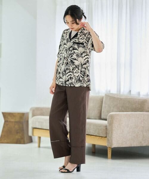 GEORGES RECH / ジョルジュ・レッシュ その他パンツ | [セットアップ対応]フレンチリネンハシゴレースワイドパンツ | 詳細10