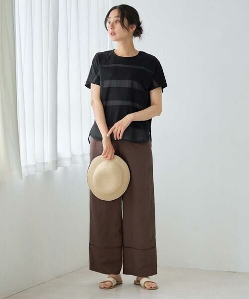 GEORGES RECH / ジョルジュ・レッシュ その他パンツ | [セットアップ対応]フレンチリネンハシゴレースワイドパンツ | 詳細4