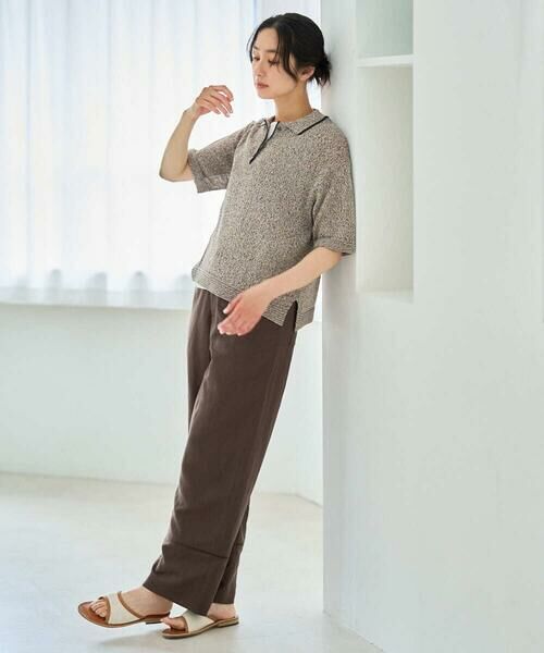 GEORGES RECH / ジョルジュ・レッシュ その他パンツ | [セットアップ対応]フレンチリネンハシゴレースワイドパンツ | 詳細5