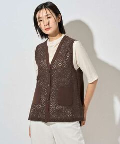 GEORGES RECH / ジョルジュ・レッシュ ベスト | [セットアップ対応]ラッセルレースチュニックベスト