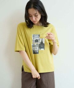 GEORGES RECH / ジョルジュ・レッシュ カットソー | フォトプリントジャージー5分袖カットソー