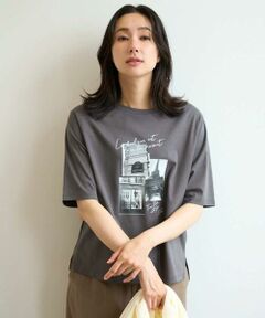 GEORGES RECH / ジョルジュ・レッシュ カットソー | フォトプリントジャージー5分袖カットソー