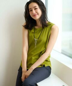 GEORGES RECH / ジョルジュ・レッシュ カットソー | メタリックロゴリブテレコタンクトップ