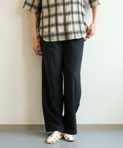 GEORGES RECH / ジョルジュ・レッシュ その他パンツ | リネン混リラックスワイドパンツ