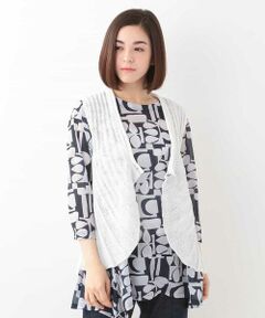 GIANNI LO GIUDICE / ジャンニ・ロ・ジュディチェ ベスト | 【洗える】ツムギ求心編みニットベスト