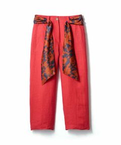 GIANNI LO GIUDICE / ジャンニ・ロ・ジュディチェ ショート・ハーフ・半端丈パンツ | 【洗える】スカーフベルト付きアンクルパンツ