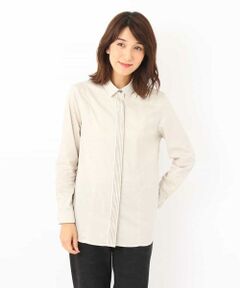 GIANNI LO GIUDICE / ジャンニ・ロ・ジュディチェ シャツ・ブラウス | コットンナイロンストレットブラウス