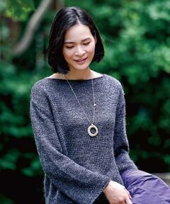 【Yamagata Knit】ボートネックニットプルオーバー