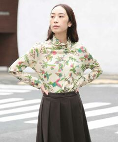 GIANNI LO GIUDICE / ジャンニ・ロ・ジュディチェ カットソー | フラワー刺繍プリントカットソー