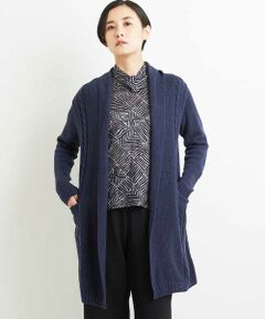 【Yamagata Knit】ケーブルロングニットカーディガン