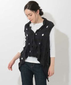 GIANNI LO GIUDICE / ジャンニ・ロ・ジュディチェ ベスト | デザイン切り替えニットジレ