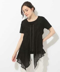 GIANNI LO GIUDICE / ジャンニ・ロ・ジュディチェ ベスト | 【日本製】イレギュラーヘム二重ジレ