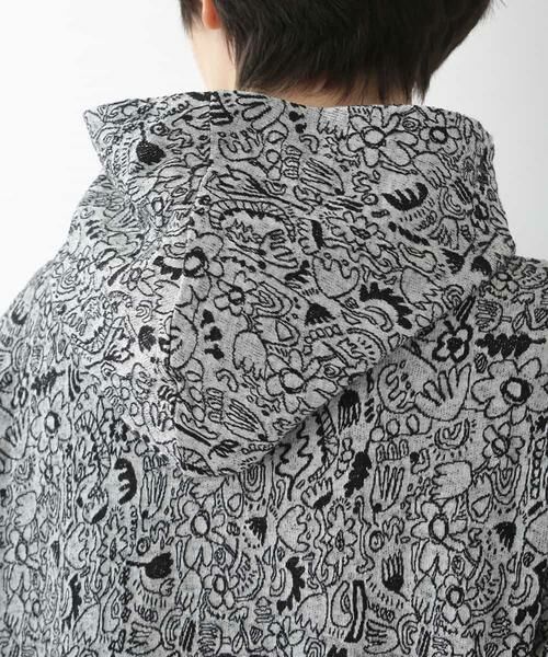 GIANNI LO GIUDICE / ジャンニ・ロ・ジュディチェ ニット・セーター | 【洗える・日本製】POPアートフーデッドジャガードニット | 詳細4