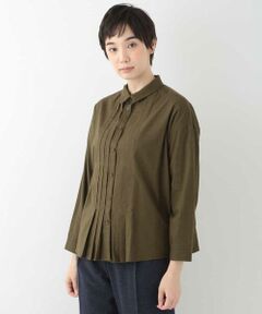GIANNI LO GIUDICE / ジャンニ・ロ・ジュディチェ シャツ・ブラウス | フロントプリーツコットンシャツ