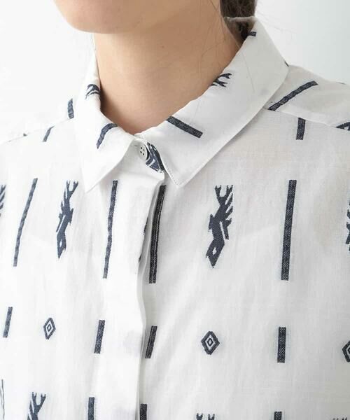 GIANNI LO GIUDICE / ジャンニ・ロ・ジュディチェ シャツ・ブラウス | オリエンタル刺繍ボタンダウンシャツ | 詳細3