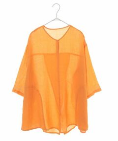 GIANNI LO GIUDICE / ジャンニ・ロ・ジュディチェ シャツ・ブラウス | ステッチリネンブラウス