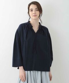 GIANNI LO GIUDICE / ジャンニ・ロ・ジュディチェ シャツ・ブラウス | スタンドネックコットンブラウス