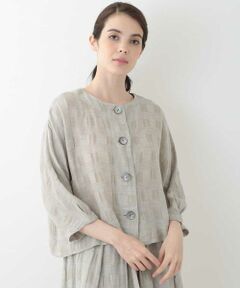 GIANNI LO GIUDICE / ジャンニ・ロ・ジュディチェ シャツ・ブラウス | ヘンプコットンチェックブラウス