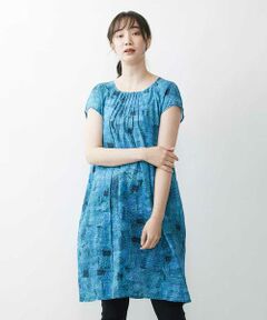 GIANNI LO GIUDICE / ジャンニ・ロ・ジュディチェ ロング・マキシ丈ワンピース | 【洗える】リネンブループリントチュニックワンピース