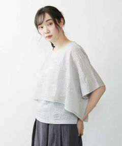 GIANNI LO GIUDICE / ジャンニ・ロ・ジュディチェ カットソー | 【洗える】ケープカラーデザインカットソー